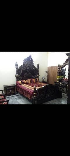 King Bed chinioti style