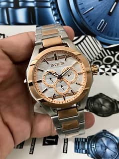 INVICTA BOLT-ROSE GOLD-NEW ORIGINAL WATCH-RADO-OMEGA-ROLEX-TISSOT-SEIK