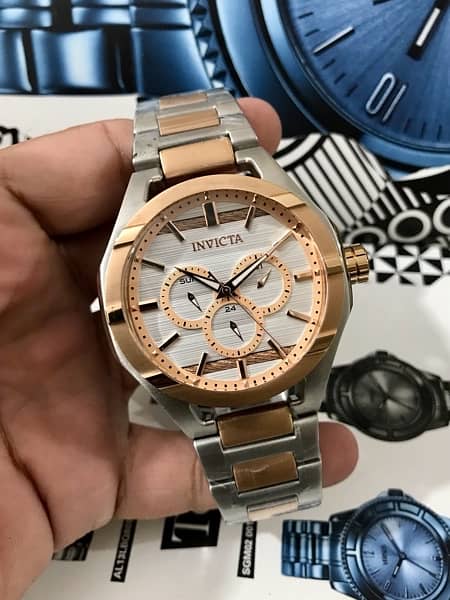 INVICTA BOLT-ROSE GOLD-NEW ORIGINAL WATCH-RADO-OMEGA-ROLEX-TISSOT-SEIK 0