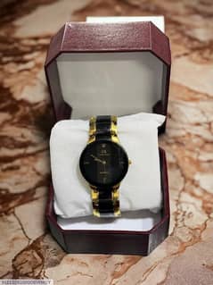 MENS ANALOG WATCH GOLEN X BLACK