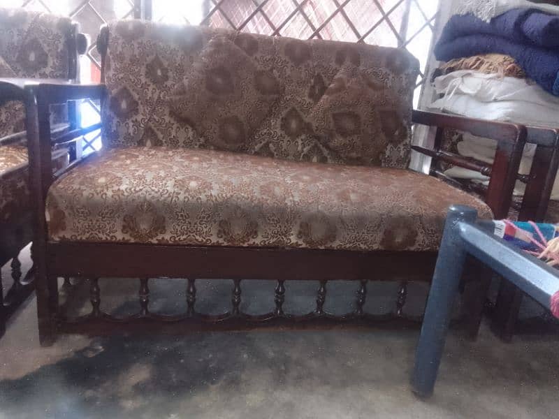 wooden sofa  7 seater 1