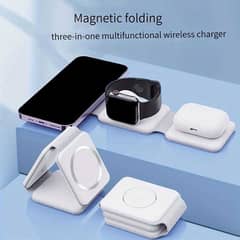 3 in 1 foldable wireless magsafe charger