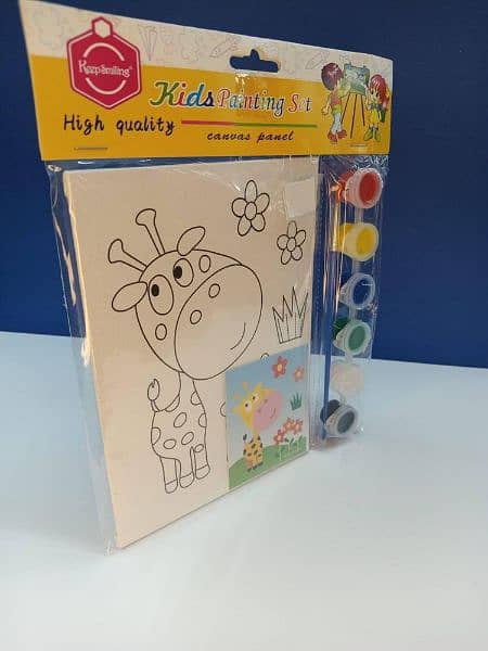 Mini kids canvas kit paint set 2