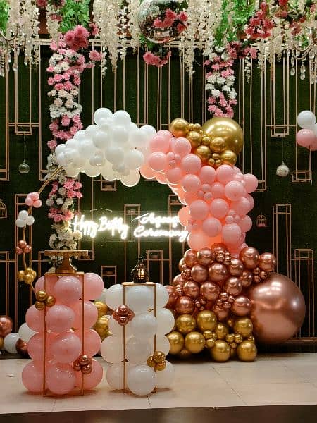 Birthday decorations | balloons decoration | surprise Event | party 1