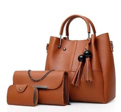 Women 3 PCs Handsbag Set