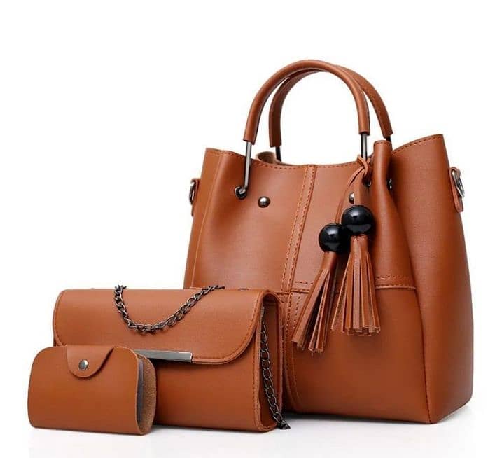 Women 3 PCs Handsbag Set 0