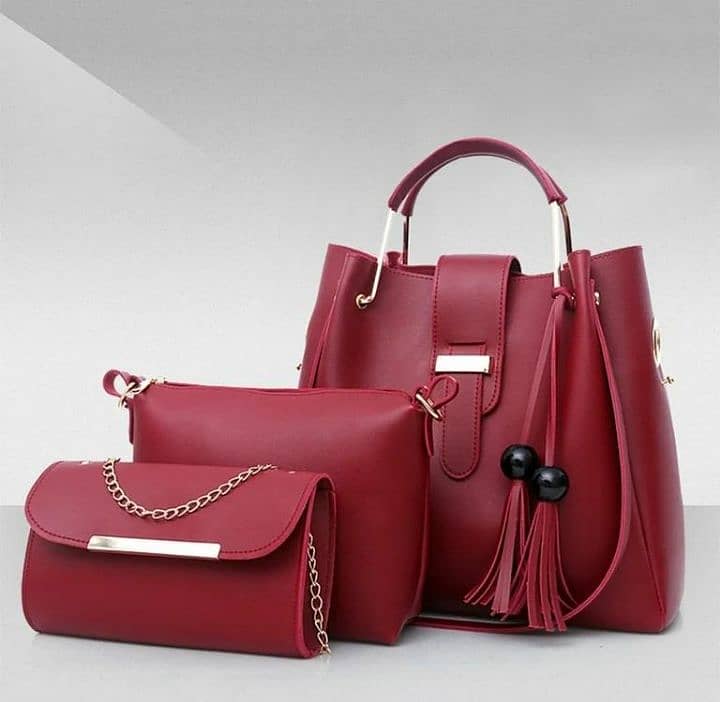 Women 3 PCs Handsbag Set 4