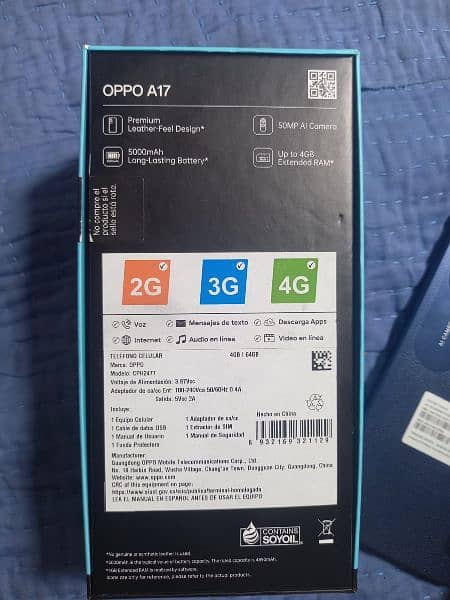 Oppo A17 4 64 With Box & Charger 3