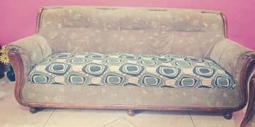 Rs 10,000 5 seater sofa (3+1+1) solid wood solid condition 03452089416