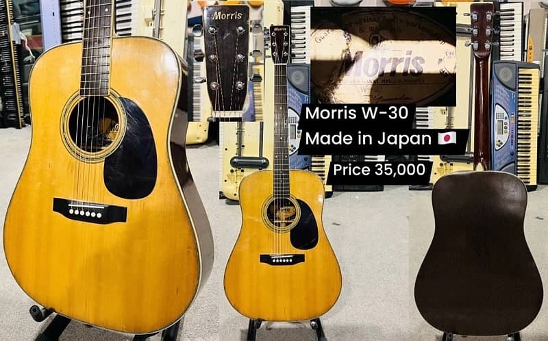 Morris W-30 Made in Japan Jumbo acoustic guitar 0