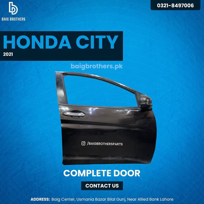 Honda Civic City Hrv Grill Door Fender Bonet Light Bumper Digi Mirror 10