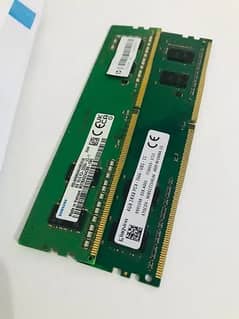 DDR 4 8Gb Ram Samsung & Kingston high speed ram 4x2