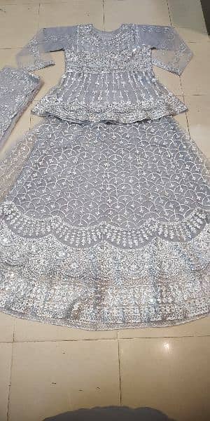 Net lehenga 3 pcs Hand made 1