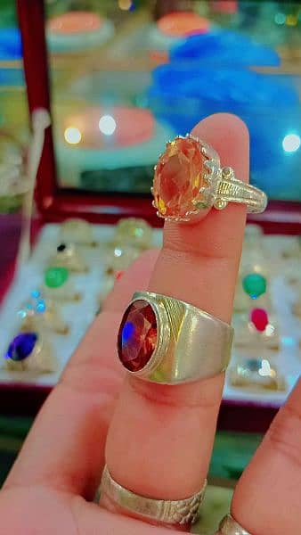 chande ki ring real stone available 0