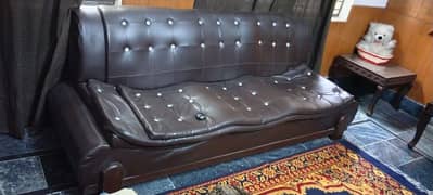 Leather sofa set