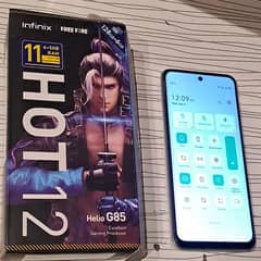 infinx  hot 12 g85 6+5 gb ram 128 gb storage with box