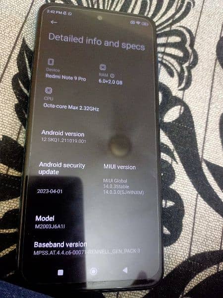 I'm selling my Redmi note 9 pro 6