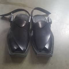 peshawari chapal. no use. colour is black . its make leader. chapal no. 4