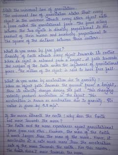 hand writing assignment work