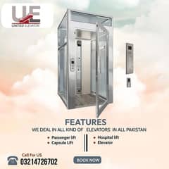 Passenger lift / Capsule Lift / Hospital lift /  Cargo Lift / Elevato