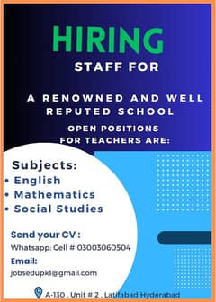 hiring staff for teachers