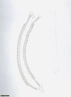 silver plated anklets