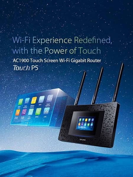 TP Link Touch P5 AC1900 Touch Screen Wi-Fi Gigabit Router 2