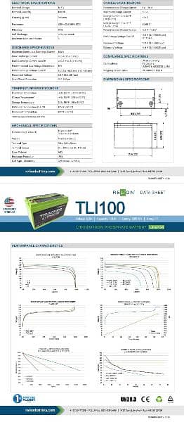 Lifepo4  TRACKER LITHIUM super high output Deep cycle ups Battery 2