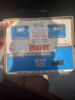 Haier 10000 W Silver Stabilizer Automatic Voltage