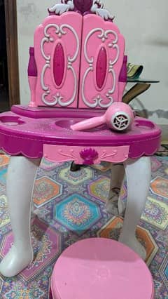 kids dressing table with chair.