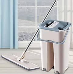 2 in 1 Scratch Square Mop with Bucket and 1 Mop Pads