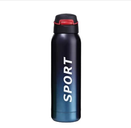 500ml Stainless Steel Double Wall Vacuum Flask, Sports Water Bottle, W 6