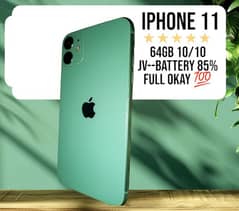 Iphone 11 64gb JV  battery 85%