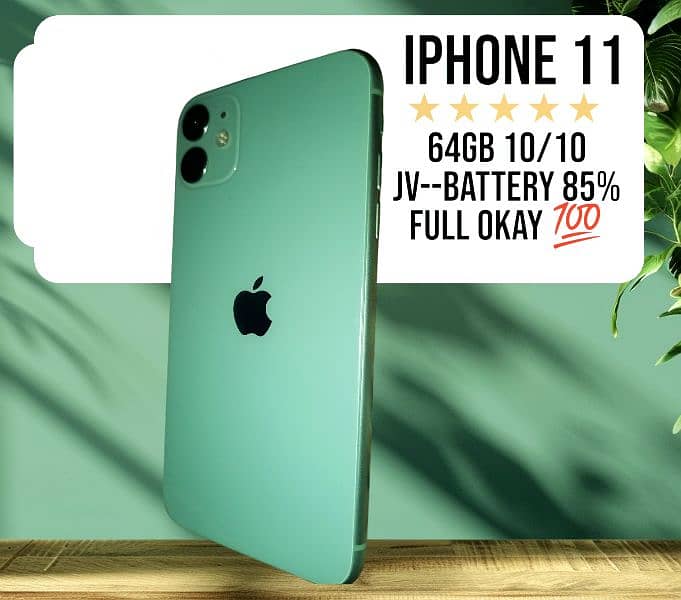 Iphone 11 64gb JV  battery 85% 0