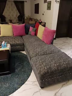 L shape sofa/6 seater sofa/wooden sofa/Corner sofa/Furniture