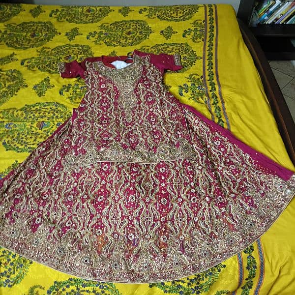 Birdal Lehnga With Dupada And Clutch 0