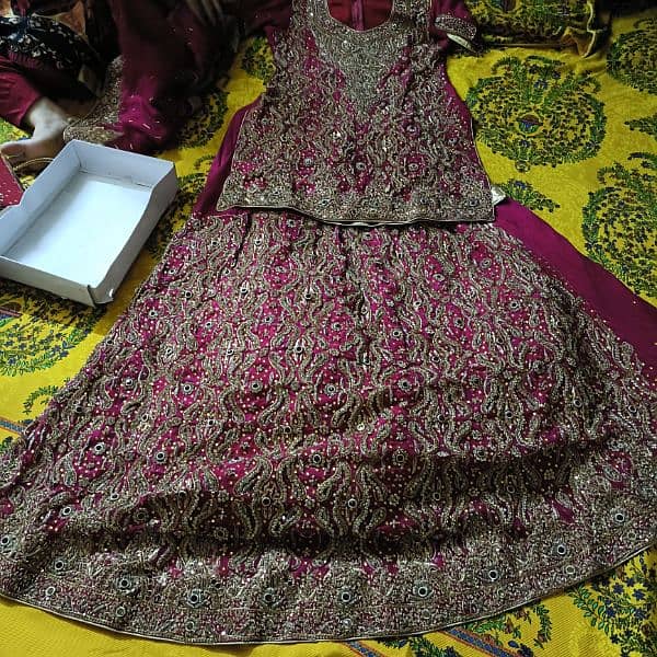 Birdal Lehnga With Dupada And Clutch 5