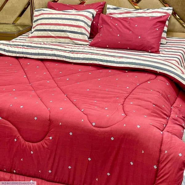 cotton printed bed sheet with Vicky Razai 2