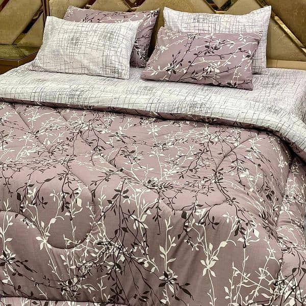 cotton printed bed sheet with Vicky Razai 6