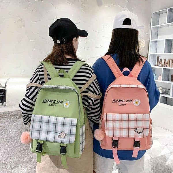 Nylon 4 piece Backpack 5