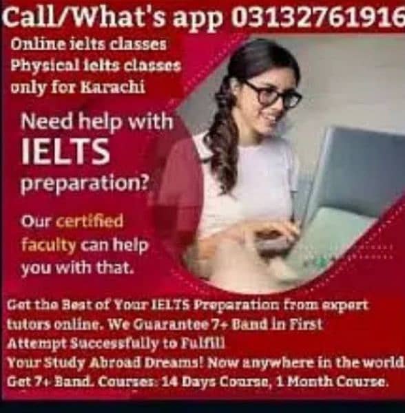 IELTS Online Classes Or Home Tutor(1 week and 15 days course) 2