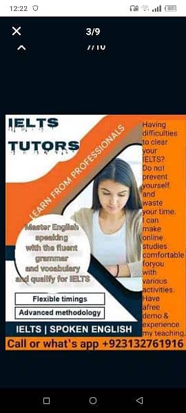 IELTS Online Classes Or Home Tutor(1 week and 15 days course) 5