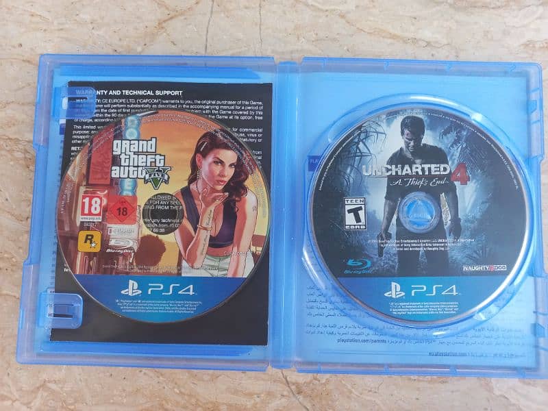 Gta 5, Uncharted 4 ps4 games 0