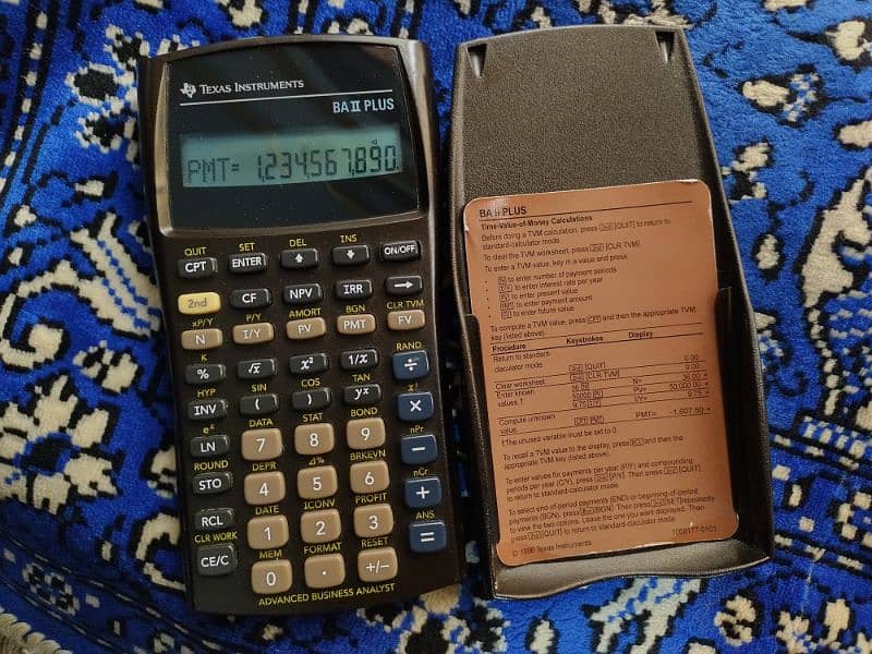 TEXAS INSTRUMENTS CASIO HP FINANCIAL CALCULATOR BA2 PLUS IMPORTED 13