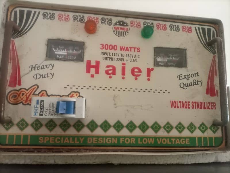 Haier Stabilizer 3000 Watt in Good Condition 1