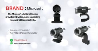 Microsoft Lifecam Cinema