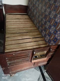 single wooden bed for sale