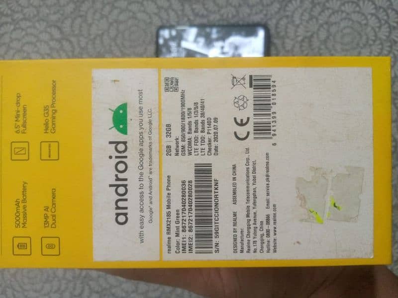 Realme C11 / 2gb 32gb / dual sim official PTA approved / with box 10