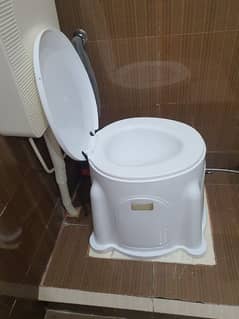 Commode Chair/ Seat Full covered plastic