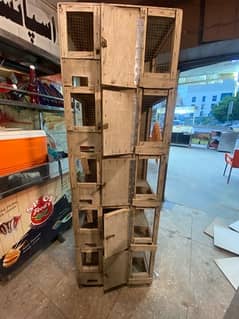 wooden birds cage